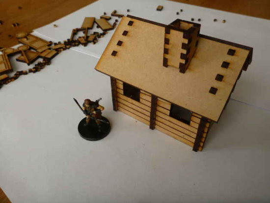 Small Log Cabin dxf File