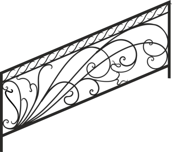 Decorative Deck and Porch Railing Free Vector