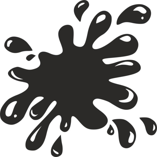 Water Splash Vector Art dxf File