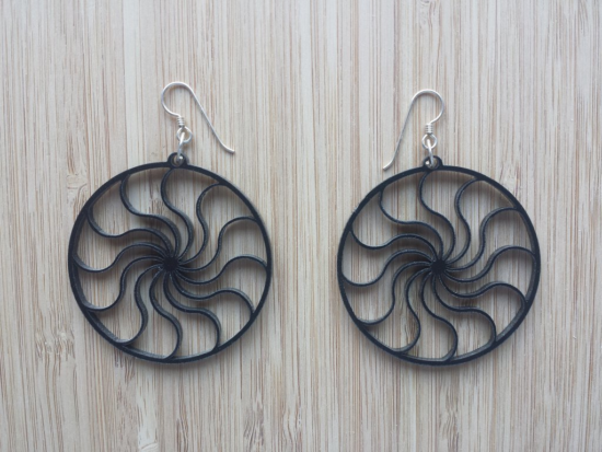 Laser Cut Acrylic Earrings DXF File