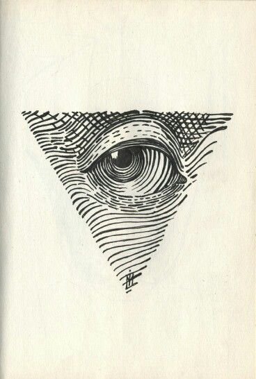 All Seeing Eye dotwork tattoo dxf File