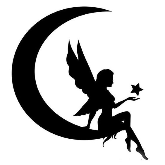 Fairy Silhouette Vector dxf File - FilesCnc.com