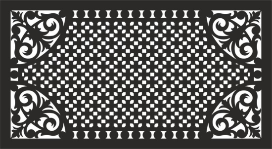 Decorative grill pattern vector Free Vector