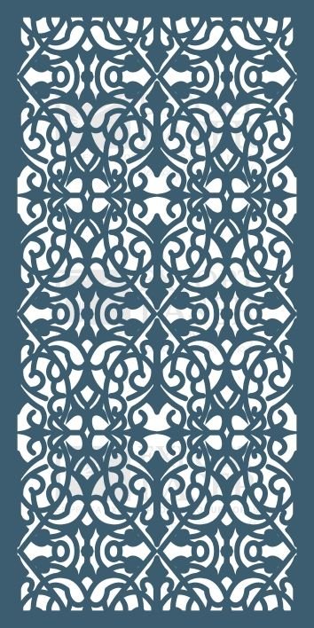 Laser Cut Decorative Screen dxf File