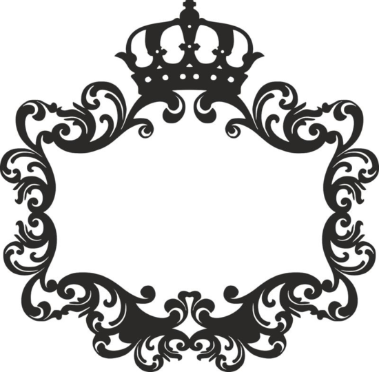Monogram for the wedding laser cutting Free Vector