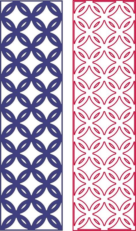 Geometric seamless pattern dxf File