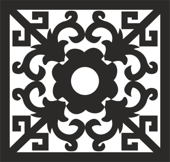 Ornamental Pattern dxf File