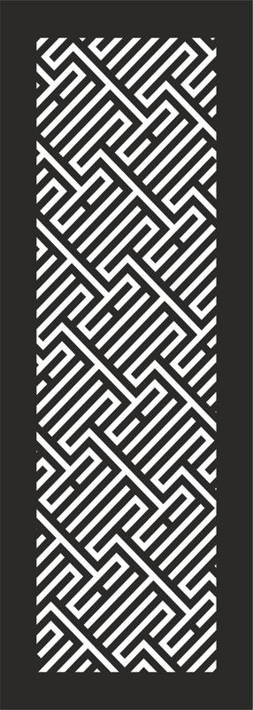 Abstract Striped Geometric Seamless Pattern Vector dxf File