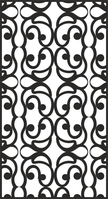 Hollow Engraving Pattern dxf File