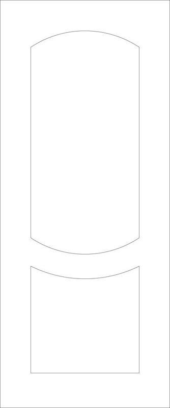 2d Door Panel line vector Free Vector