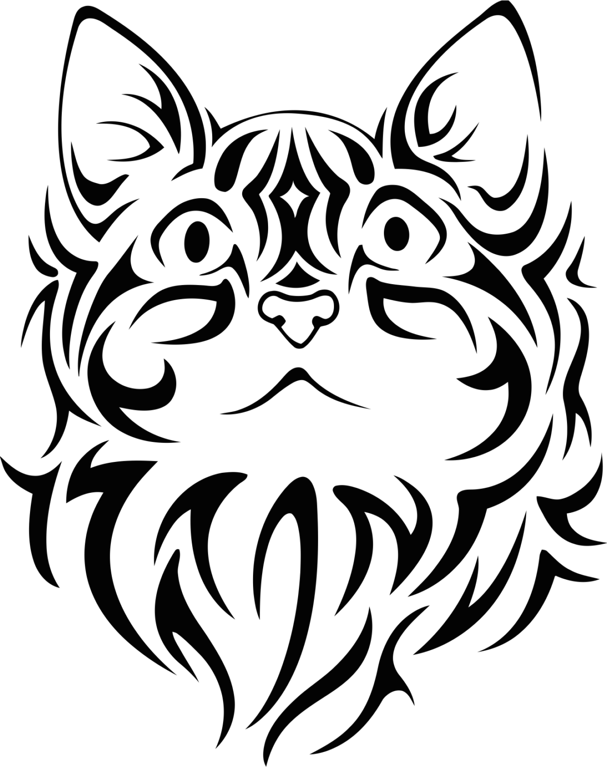 Free Free 236 Cat Face Silhouette Svg Free SVG PNG EPS DXF File