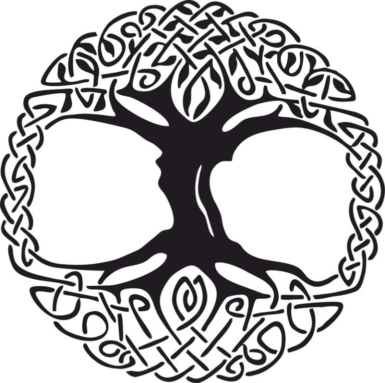 Celtic Tree of Life Vinyl Window Sticker vector Free Vector - Free