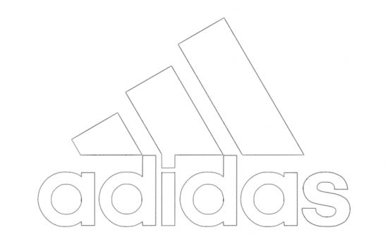 Adidas Logo Vector dxf File