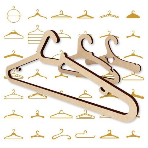 Hanger Pack Vector Set Free Vector